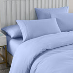 Royal Comfort Bamboo Cooling 2000TC Quilt Cover Set - Double-Light Blue ABM-10001244