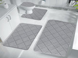 Clearance Tyidzon Bathroom Rugs 4 Piece Ultra Soft & Non-Slip Memory Foam Bath Mats for Bathroom, V1189-LWWAL-20260325-01696