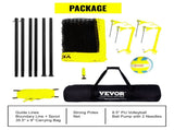 Outdoor Portable Volleyball Net System, Adjustable Height Steel Poles, Professional Volleyball Set V952-PQWTZ323YCGGGY3MUV0