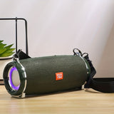 Portable Wireless Speaker Bluetooth Speaker Flashing LED Lights Party Speaker - Green - Size 01 V1106-791-25188-GRN-01