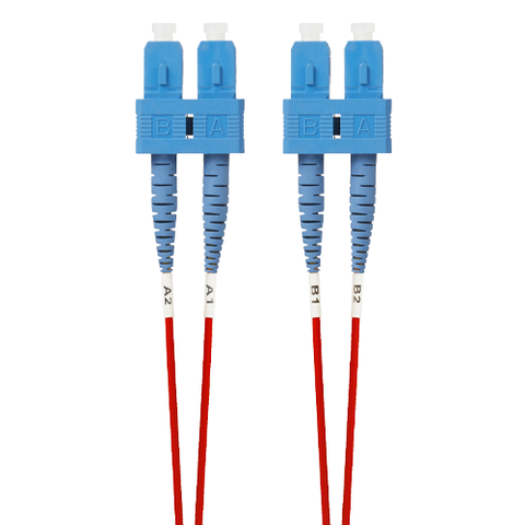 10m SC-SC OS1 / OS2 Singlemode Fibre Optic Cable | Red FL.OS2SCSC10MR