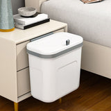 Kitchen Compost Bin Hanging Trash with Lid, Garbage for Kitchen Cabinet Door, Mounted Trash V1369-AZ3-W-09685