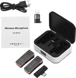 Mini Wireless Lavalier Microphone - Portable Clip-on Mic for Video and Podcast V1263-JX-3672