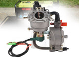 LPG CNG Generator Dual Fuel Carburetor Fit for GX390 188F Manual Choke Accessories 4.55.5KW V1294-YM0901-3111200134211