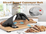 Manual Bread Slicer with Adjustable Thickness, Hand Crank Slicer for Homemade Sourdough, 304 V1107-CS-SDMBQGJ