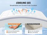 Mattress Topper, Queen Size, 76.2 mm Thickness, Memory Foam, Fiber Fill, Detachable & Washable, V952-DHYCDZ6080INB13V8V0