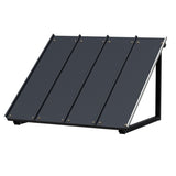 Instahut Window Door Awning Canopy 1mx1.2m Black Metal Frame AWN-B-1X1-METAL-BK