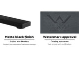Cefito Bathroom Mixer Spout Wall Bath Tap Square Swivel Bathtub Black TAP-A-SPOUT05-BK