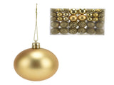 100pcs Christmas Ball Ornaments Shatterproof Hanging Balls for Christmas Tree Party DecorationGold V1294-YM0715-3115210248114