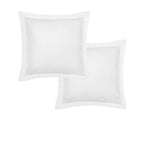 Accessorize Pair of White Tailored Hotel Deluxe Cotton European Pillowcases V442-HIN-PILLOWC-HOTELTAILORED-WHITE-EU