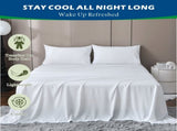 4 Piece Hotel Bamboo Cooling Sheet Set -Ultra Soft 2000TC Breathable Bed Sheets Set with 37 V1317-ZXW9-AUQ-4JT-BAI
