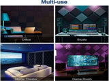 Acoustic Foam Panels, 2X12X12inch Self-Adhesive Sound Proof High Density Soundproof Wall Panels V1369-AZ3-W-11758