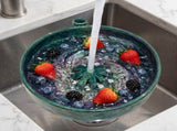 Self Spinning Berry Washing Bowl, Automatic Fruit Vegetable Washer Spinner with Drain Basket, Quick V1369-AZ3-W-13594