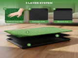 CARLA HOME Dog Grass Pad with Tray - 3-Layer - Outdoor - Puppy Potty Pad Grass V178-36527