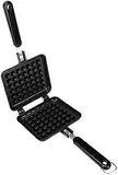 Manual Aluminum Waffle Maker - Handheld Waffle Cooker with Non-Stick Coating and Handle V1263-JX-4476