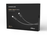 UGREEN 30691 Type-C USB4 Gen3 Cable 0.8M V28-ACBUGN30691