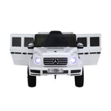Kids Ride On Car Licensed G500 Electric Toys Horn Remote 12V White RCAR-G500-LS-WH