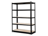 Giantz 1.8M Garage Shelving Warehouse Rack Pallet Racking Storage Shelve Black WR-E-9X18-BK