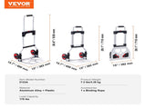 Folding Hand Truck, 80 kg Load Capacity, Aluminum Portable Cart, Convertible Hand Truck and Dolly V952-KZDSTHC175B0QUTVIV0