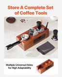 VEVOR Wooden Espresso Tamping Station 51-58 mm Station with Detachable Slot V952-YFZ8QSMSL515N8JDWV0
