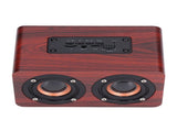 Speaker Portable Red Dual Speakers Voice Call Usb Charging Wooden Speaker Subwoofer V1294-YM0715-3113210291911
