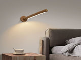 360&deg Rotatable Wooden Led Wall Lamp Magnetic USB Rechargeable Wall Sconces Battery Operated Night V1370-AZ4-03710