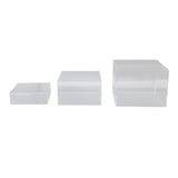 3Pcs Acrylic Risers Display Stands Cubic Nesting for Dessert Table Buffet Tables Food Transparent V1294-YM0901-3117250013013