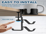 4 in 1 Desk Cup Holder with Headphone Hanger and Controller Stand Gaming Accessories, Universal V1259-DP01-A-4172
