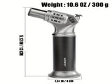Jet Flame Torch Lighter, Wind-resistant Lighter, Refillable Butane Lighter, Electrician Soldering V1106-145-BLA-63162