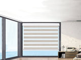 Marlow Blackout Zebra Roller Blind Curtains 150x210 Beige CD1015-150X210-WH