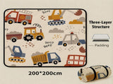 Vehicle Assembly Extra Large 200x200cm Waterproof Picnic Mat - Portable Thickened Oxford Cloth V888-ELOSUNG46488