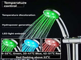 LED Shower Head Battery-Free Shower Head Glowing Shower Head Air Injection - Silver - Size Seven V1106-DSZ-SHOWER2-001-SLR-SEVEN-COLORVARIABLELIGHT