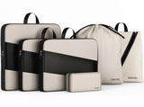 6pcs Compression Packing Cubes Set for Travel Organization V1263-JX-4359