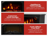 Dimplex 1.2kW MicroStove Optiflame Portable Electric Fire Stove MCFSTV12-AU