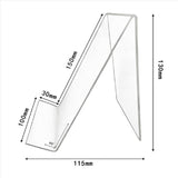 15 Pcs Acrylic Book Stand,Clear Stand, Clear Holder for Displaying Pictures,Watch Display Stand V1369-AZ3-W-12923