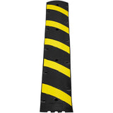 6 ft Rubber Speed Hump, 2 Channel, 10000 kg/axle Load Capacity Heavy Duty Traffic Speed Bump, with V952-JSDDLBHQXJZTA4MA6V0