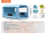 Inflatable Paint Booth, 9.8 x 8.2 x 8.2 ft Inflatable Spray Booth, with 550W Powerful Blower and Air V952-CQSPQFLSKCGLKNDD2V3