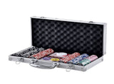Poker Chip Set, 300-Piece Poker Set, Complete Poker Playing Game Set with Aluminum Carrying Case, V952-PKCMTZPS300GWDWOVV0