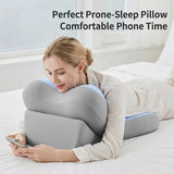 Slow Rebound Memory Foam Ergonomic Support Pillow Four-Zone Support Fits Body Curves, 90&deg Triangle V1232-DGCKZ-004