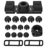 1Set Car Interior Dash Cam Bracket with Black Mirror Back Plate for Stability V1192-AZ-W-31482