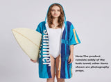 2 pack Quick Dry Microfiber Surf Poncho Towel- Hooded Changing Robe with Zipper V888-ELOSUNG56320-5