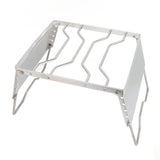Stove Stand Rack Stainless Steel Silver Foldable Multifunctional Portable Picnic Pot Bracket for V1294-YM0716-3118220165011