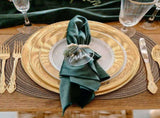 4PCS Oval Braidedmats 12x18 Inch Table Mats for Dining Tables Natural Woven Heat Resistant V1370-AZ4-09958