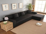 Polyester 32 Seat Corner Sofa Cover L Shape Slipcover Home Furniture Protector V1294-YM0901-JY19347-01
