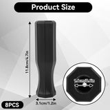 8pcs Foosball Table Handles, 4.7in Plastic Octagonal Handles for Standard Tables Handle Grip Top V1259-DP01-A-816
