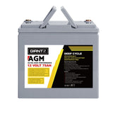 Giantz AGM Deep Cycle Battery 12V 75Ah x2 Box Portable Solar Caravan Camping BATTERY-C-AGM-75X2