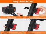 Bike light - IPX6 waterproof - Front and rear light - Rechargeable - Type-C charging port - 56 V1259-DP01-BO-35