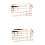 Set of 2 Wire Mesh for Vegetables and Pastry, Portable Iron Handheld Decorative Storage V1370-AZ4-23116