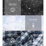 Weisshorn Sleeping Bag Double Pillow Thermal Camping Hiking Tent Grey -10&degC SB-ENV-Q-GR