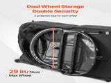 Bike Travel Bag, Transport Universal Bicycle Storage Case Bag with TSA Lock, Support Plates, V952-ZXCRBXLXTYZJ0PFA0001V0